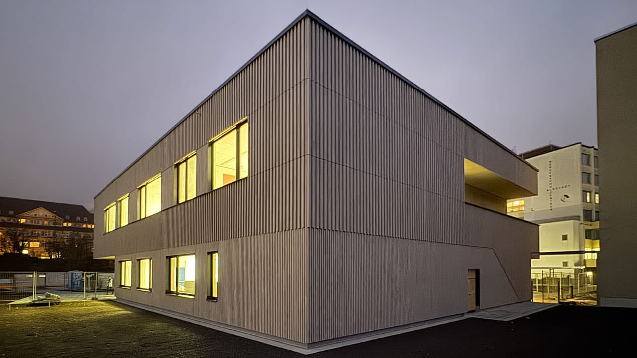 Neubau, Berufliche Schule mit Tiefgarage, Albstadt