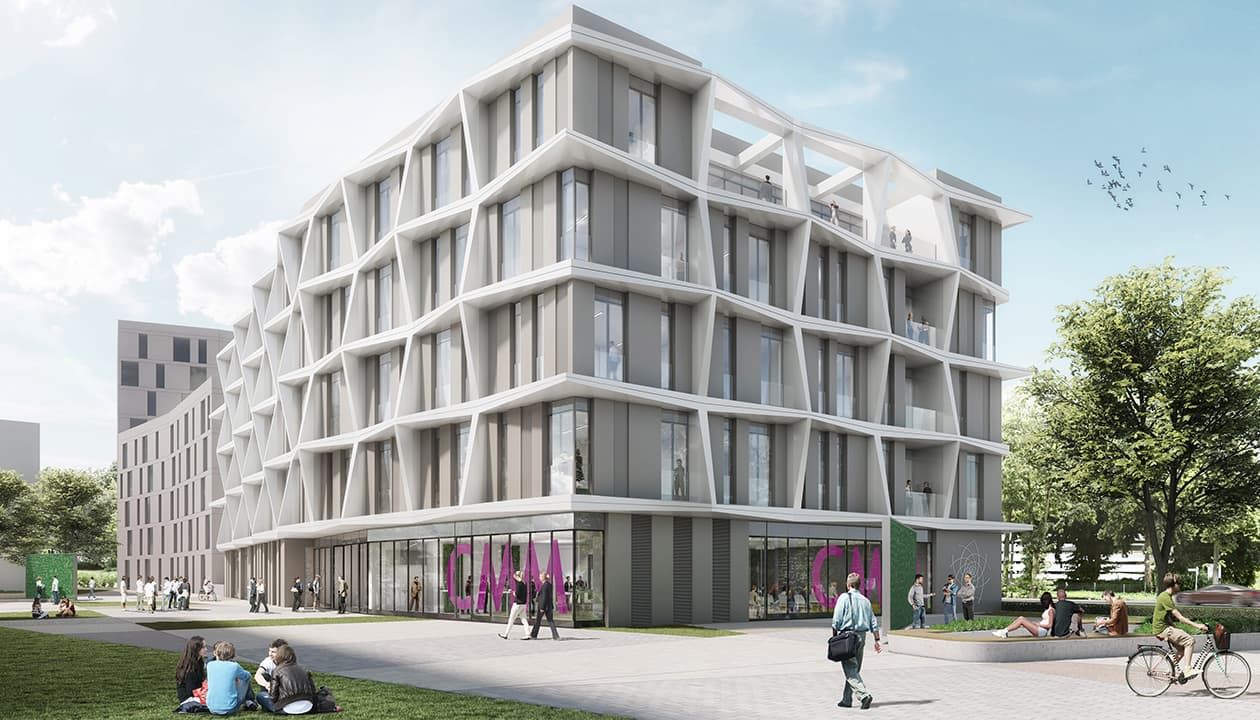 Neubau des Forschungsgebäudes „Centre of Mathematics Münster (CMM)“ in Münster