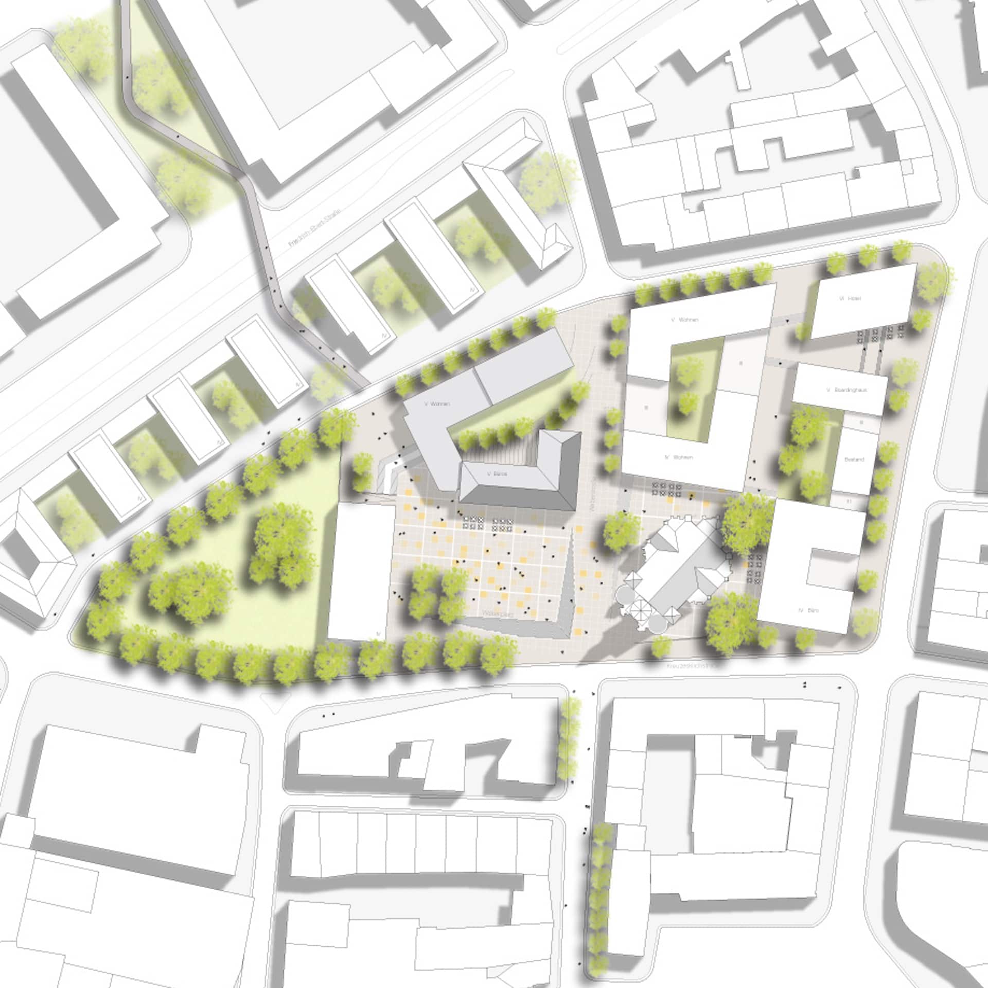 Quartiersentwicklung am Weberplatz in Essen