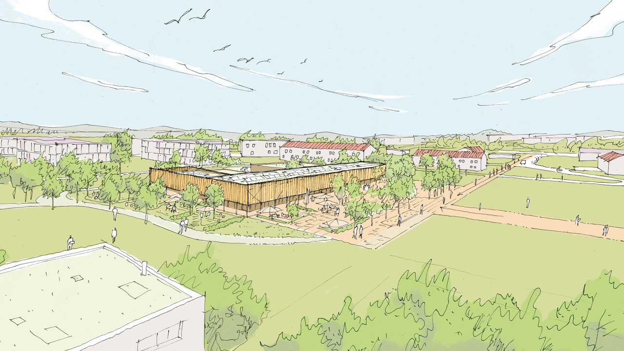 Neubau Wirtschafts- und Betreuungsgebäude, Rommelkaserne, Dornstadt