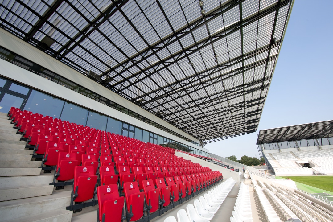 Neubau Firmensitz E.ON, Essen Luftaufnahme