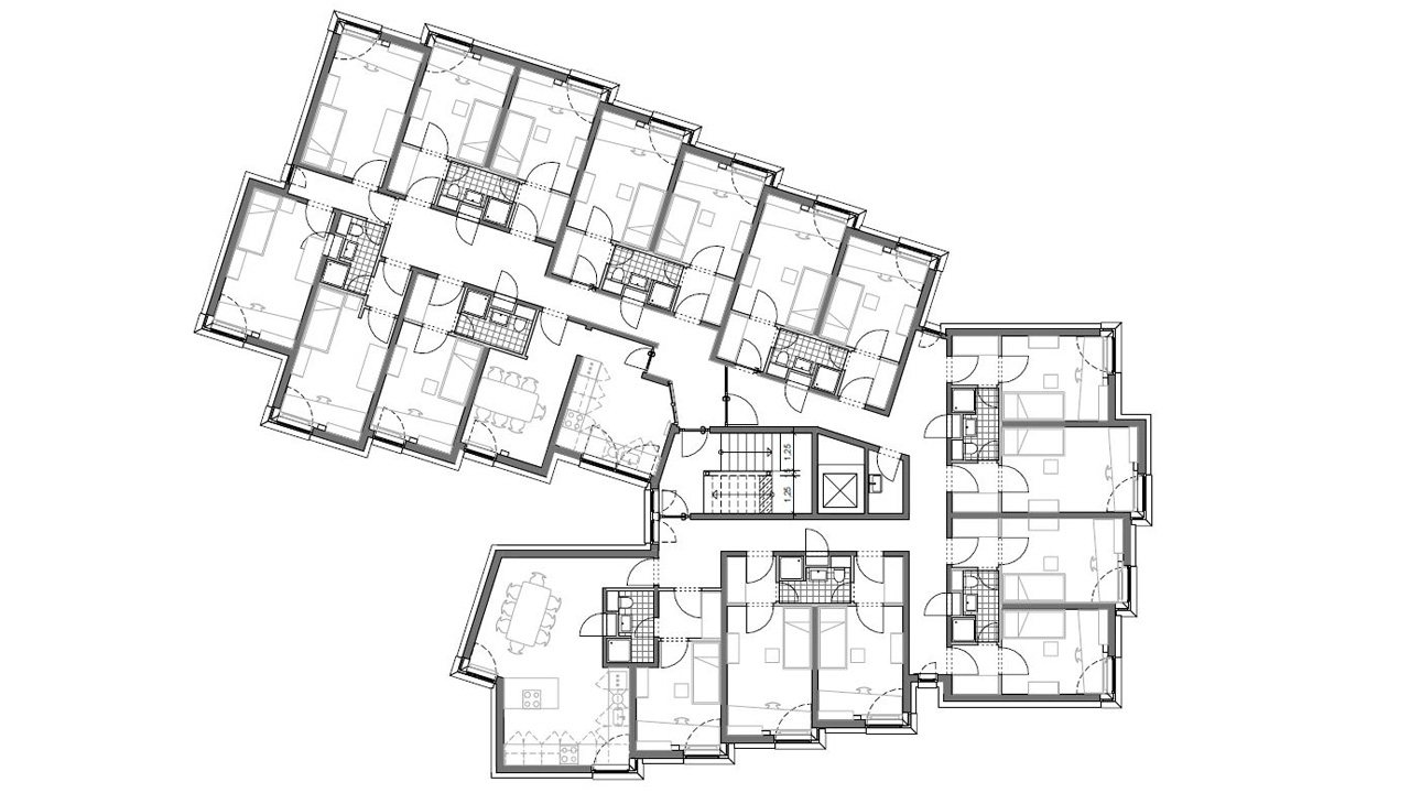 Innensanierung Studierendenwohnheime, Schwerzstraße, Stuttgart
