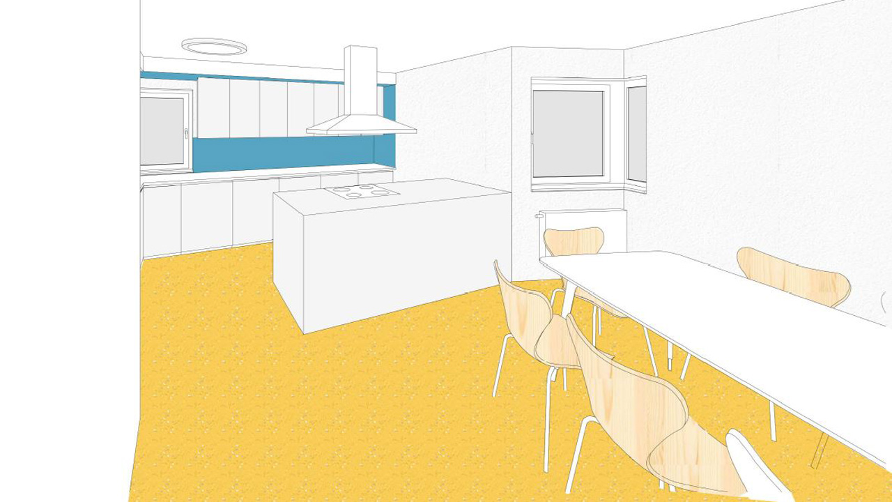 Innensanierung Studierendenwohnheime, Schwerzstraße, Stuttgart