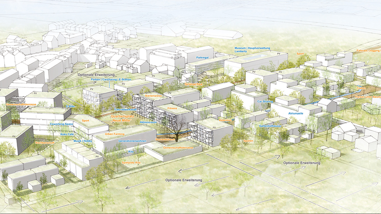 Wettbewerb um die Entwicklung des Quartier Lambertz in Würselen-Broichweiden