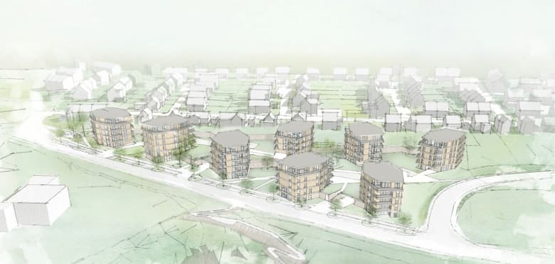 Wettbewerb: 3. Preis, Wohnbebauung Gämsenberg, Ludwigsburg